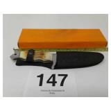 WILD TURKEY HANDMADE BOOT KNIFE AND SHEATH