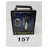 ADVENTURE SET POCKET KNIFE, KEYCHAIN KNIFE, WATCH