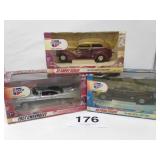 3 CAR QUEST MUSCLE CARS - 37 CHEVY SEDAN, 40 FORD