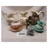 DECORATIVE PITCHERS, FLOWER POT MEASURING SPOONS