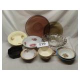 PYREX DISH, PLATTER, FANCY BOWL, ETC.