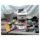 OFFICE SUPPLIES, HARDWARE, TRASH CAN, ETC