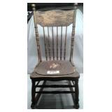 OLD WOOD ROCKER....NEEDS REPAIR
