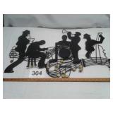 METAL MUSICAL WALL HANGING...33 X 20"