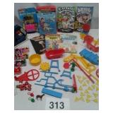 CHAPTER BOOKS, PIECES TO MOUSE TRAP GAME, ETC.