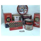 TOBACCO TIN, NASCAR MATCHES TIN, MISC TINS