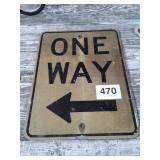 ONE WAY SIGN