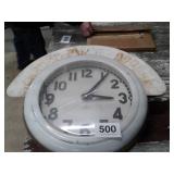 ELECTRIC NEON CLOCK 25" W  and MOUNT - NEEDS