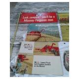 VTG DBL SIDED MASSEY FERGUSON ADVERTISEMENTS