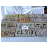 LOT OF LICENSE PLATES