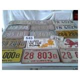 LOT OF LICENSE PLATES