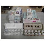 16 EGG CRATES OF GOLF BALLS