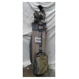 GOLF CLUBS AND BAG