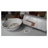 MAILBOX AND ENAMEL BOWL