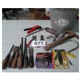 BUCKET OF MISC TOOLS