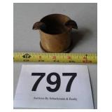 SHELL ART ASHTRAY W KOREAN COINS