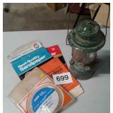 SAND PAPER AND COLEMAN LANTERN