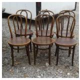 6 WOOD CHAIRS