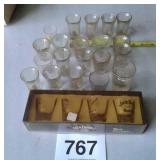 LOT OF SHOT GLASSES - JACK DANIELS, ETC