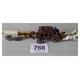 WELLS FARGO CAST IRON HORSE AND BUGGYS