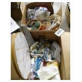 2 BOXES OF CRAFTING SUPPLIES