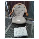 OFFICE CHAIR AND SMALL STOOL