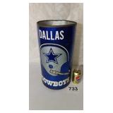 1970s Dallas Cowboys trash can