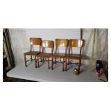 Old school desk chairs