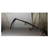Old mowing scythe