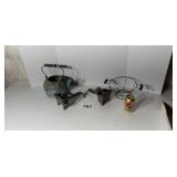 Copper kettle, juicers, wire basket