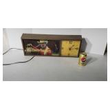 1970s Marlboro lighted sign clock (works)