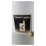 Camel lights cigarette tin sign early eighties