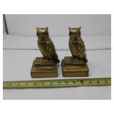 BRASS OWL BOOK ENDS