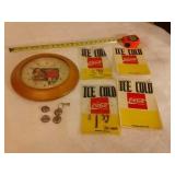 COCA COLA CLOCK:SIGNS