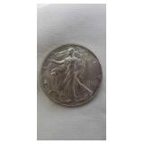 1945   Walking liberty half dollar silver