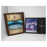 CHICAGO CUBS PLAQUE&CLOCK