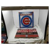 CHICAGO CUBS STAIN GLASS-needs repaired