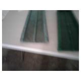 2 rain gutter splash guards