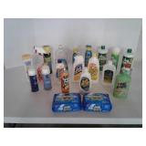 Miscellaneous cleaning supplies. Used and open.