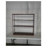Metal shelf 36 x 36 x 9. 4 shelves.