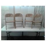 4 metal kids FOLDING chairs. 2