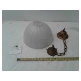 1940 HANGING LAMP FROM HOEDEBECKE STORE IN