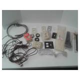 Zip ties, electrical WALL PLATES, SAFETY GLASSES,