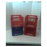 4 milk crates