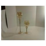 12in and 20in gold painted Amber hurricanes.