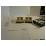 12 Tealight glass holders and Tealight candles, 2