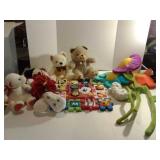 Mickey mouse activity puzzle and stuffed animals