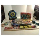 KIDS GAMES, HOT WHEELS RACE TRACK, 2 KITES, AND