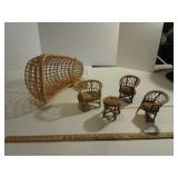WICKER DOLL FURNITURE