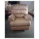 Natuzzi leather rocker/recliner.   Older, no
